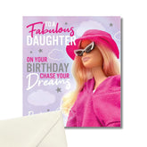 Danilo Promotions Limited Daughter Birthday Card, Birthday Card for Daughter, Barbie Birthday Card for Daughter, Birthday Card for Her Daughter Barbie,Multi,7x6 inch